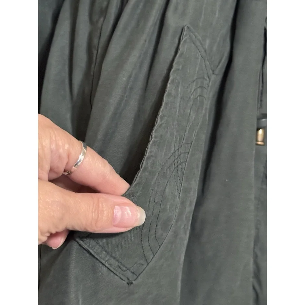Y2K‎ Vintage Outbrook Womens Green Chore Coat L Full Zip & Button Vented
